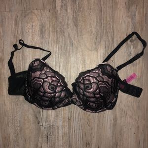 Black bra with lace